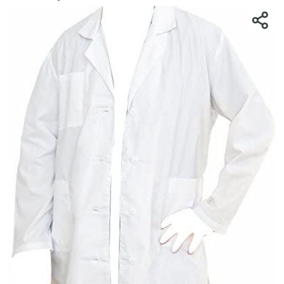 Unisex lab white lab coat XXL - Picture 2 of 10